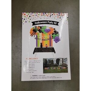 Happy Halloween Theme Party Kit 136-Piece Decoration Bundle